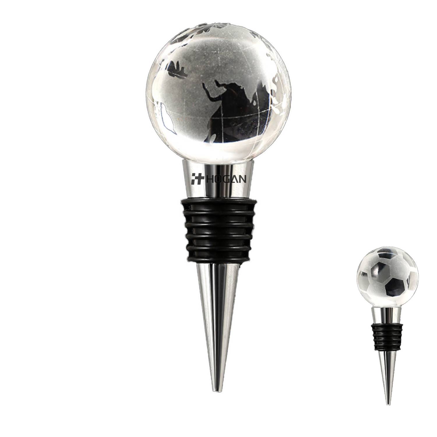Glass Globe Design Wine Bottle Stopper 2