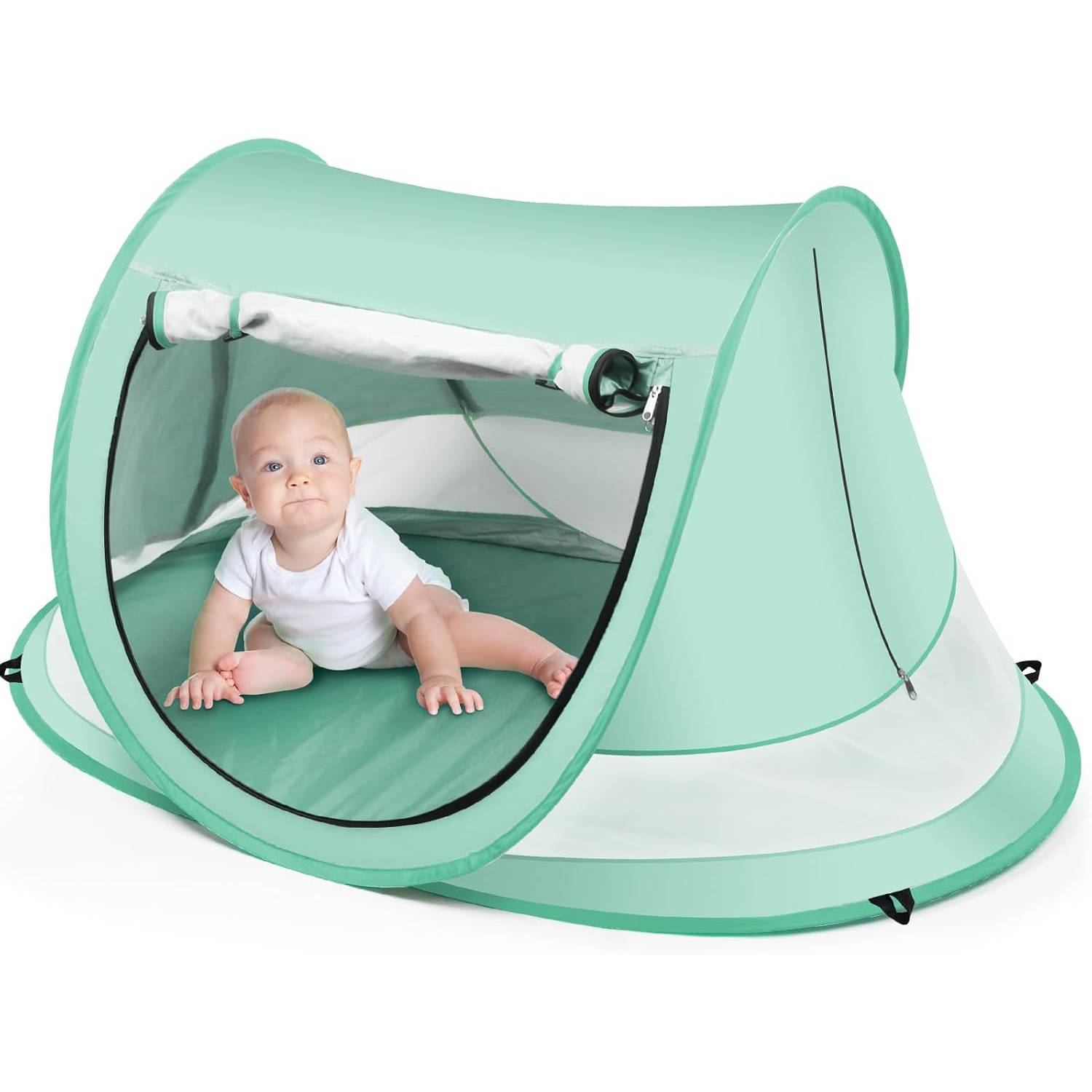 Sun Shade Baby Beach Tent w/ Mosquito Net 5