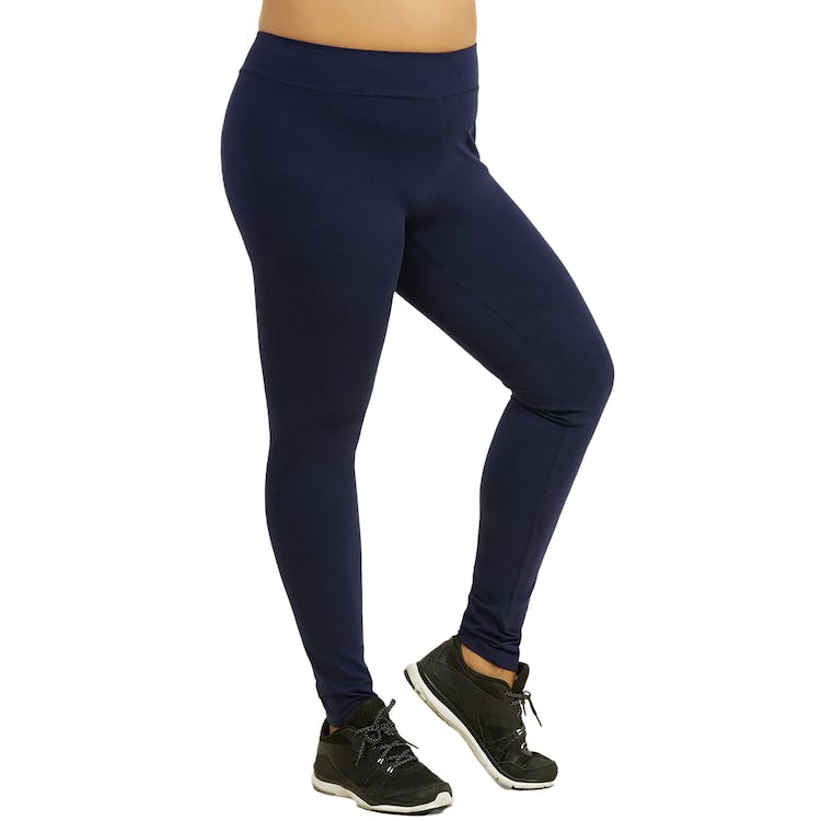 Women's Plus Size Cotton Leggings - XL-3XL Navy 2