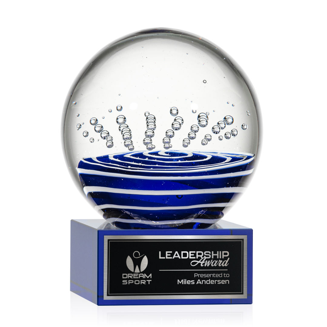 Tranquility Award on Hancock Base - Blue 10