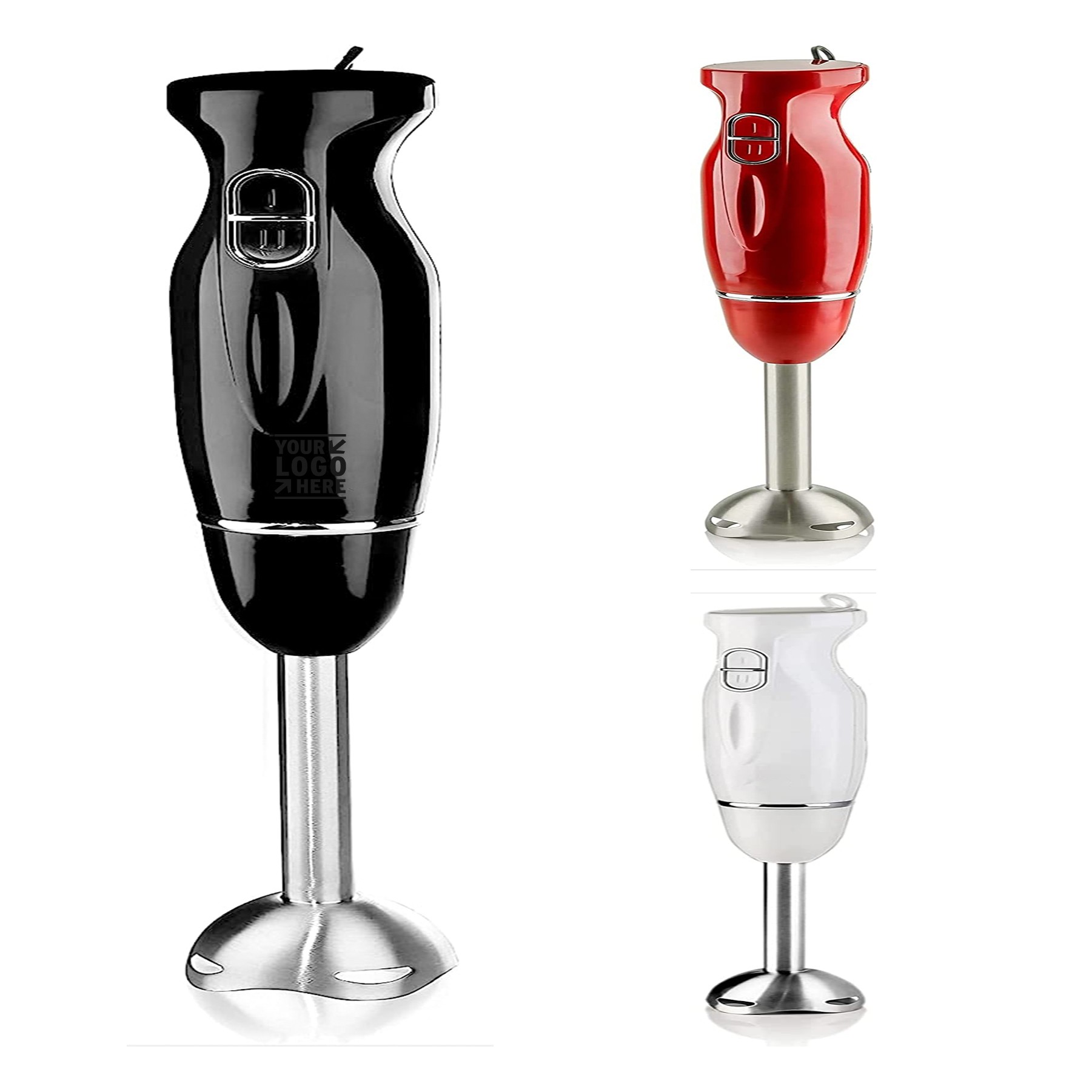 Electric Immersion Hand Blender 300 Watt 2 Mixing Speed with Stainless Steel Blades 3