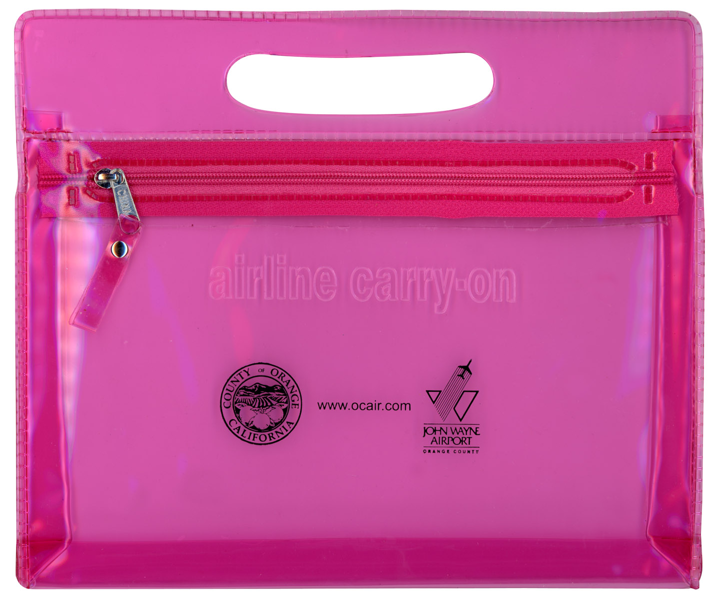Translucent Airline Pouch w/ Embossed "Airline Carry-On" Message 2