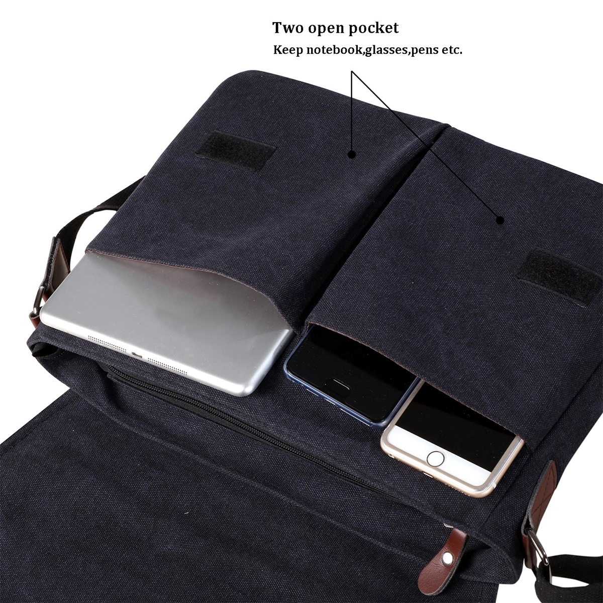Vintage Canvas Satchel Messenger Bag For Men Women 1