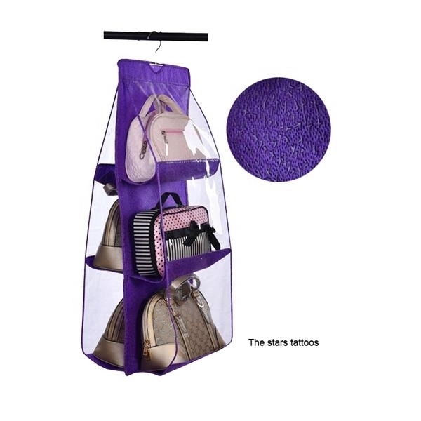 6 Pockets Transparent Dustproof Storage Bag 7