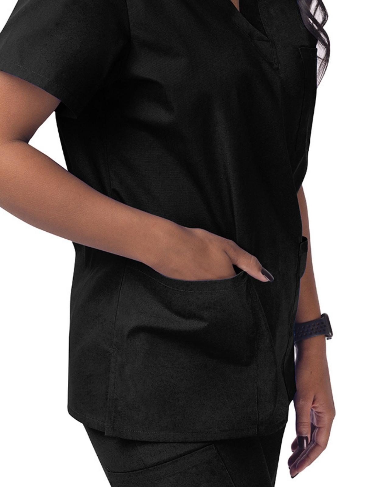 Adar - Sivvan - Unisex V-Neck 3 Pocket Top 18