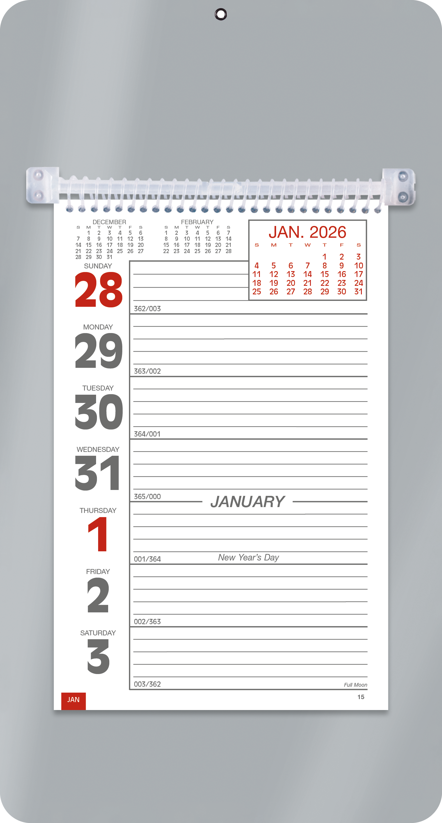 Triumph® Calendars Weekly Memo Calendar 39