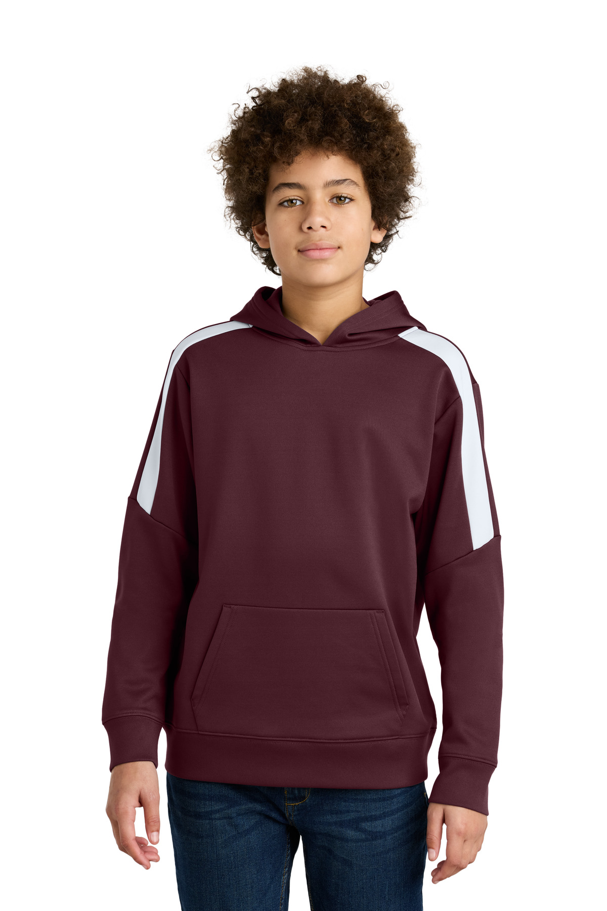 Sport-Tek Youth Sport-Wick Fleece United Pullover Hoodie YST255 10