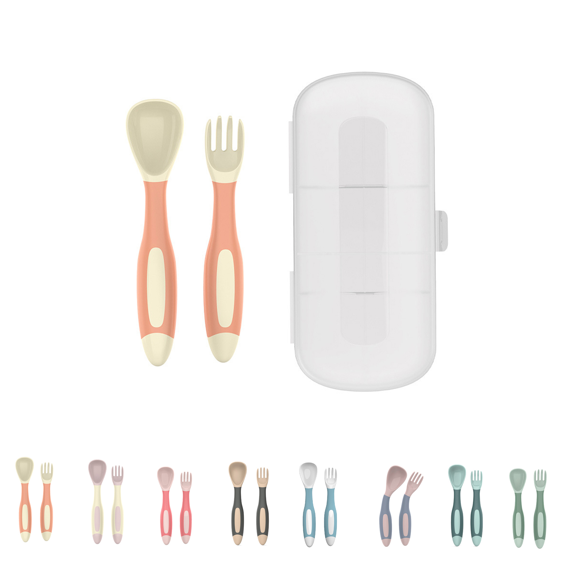 Silicone Toddler Training Utensils 1