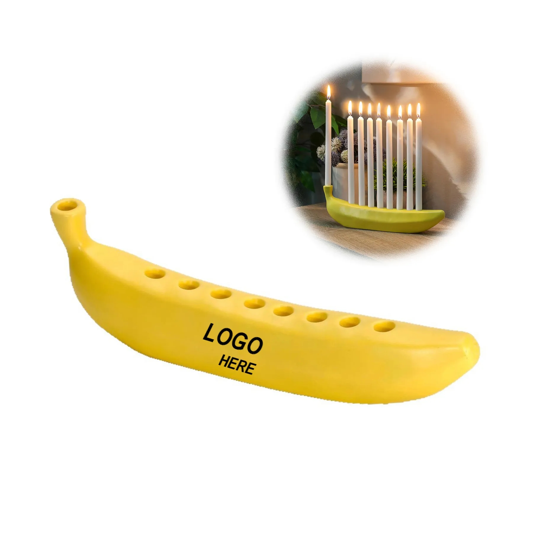 Banana Shaped Resin Candle Holders 2
