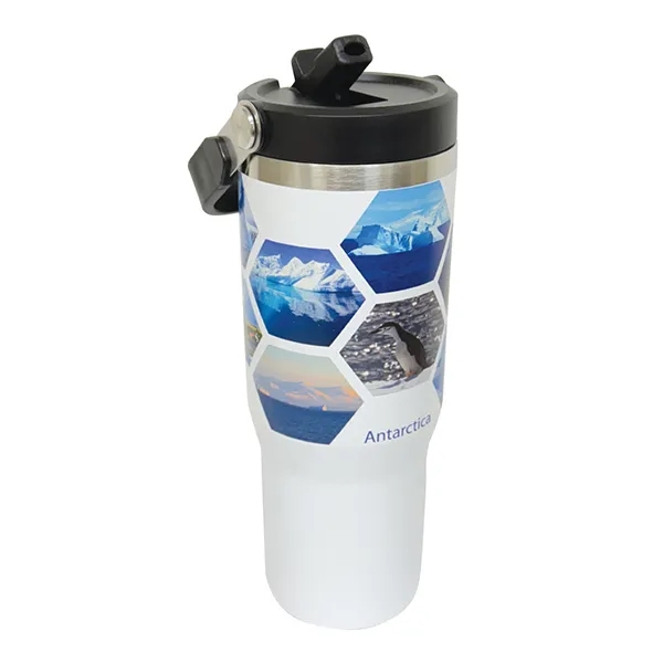 30 oz. Vacuum Insulated Travel Tumbler with Flip Straw 6