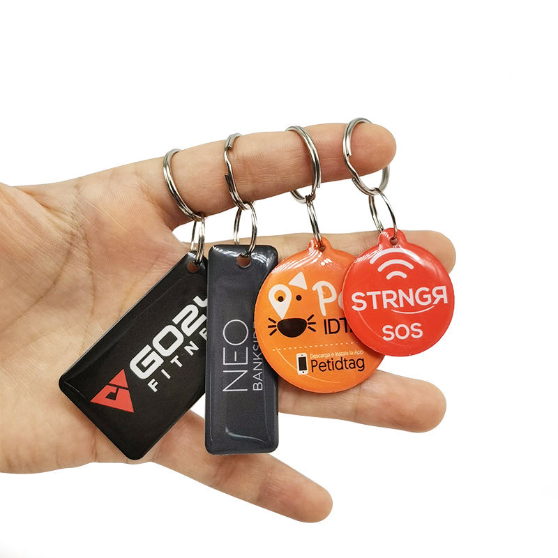 Color Epoxy NFC Keychain 5