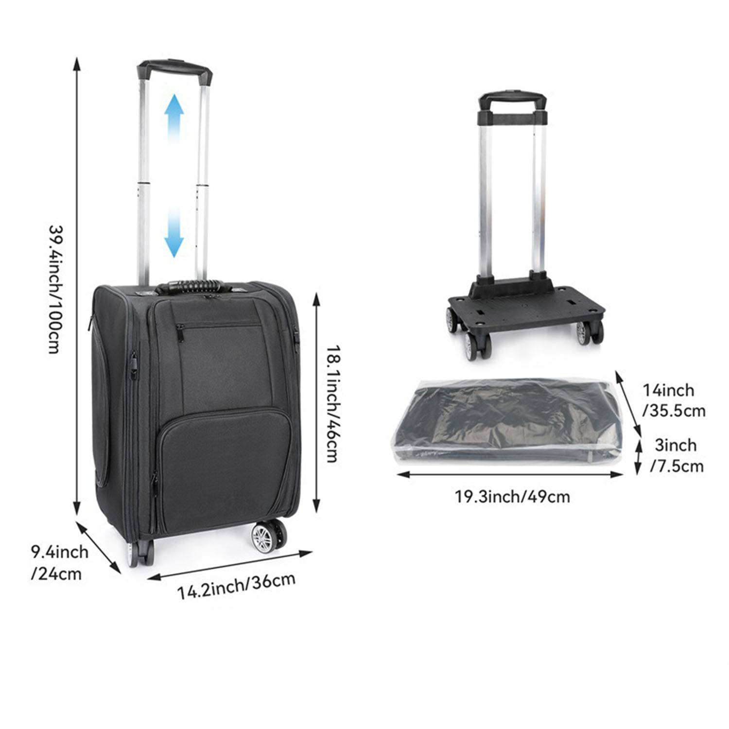 Swivel Wheel Roller Bag 4