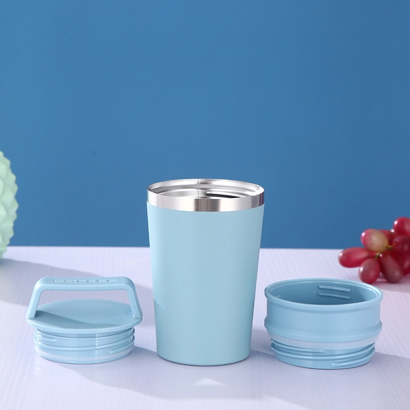 Custom 12 oz Stainless Steel Travel Mug With Handle 9