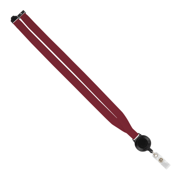 IMPORT 3/4" Polyester Lanyard with Retractable Badge Reel and IPH7 back of neck convenience release. 135