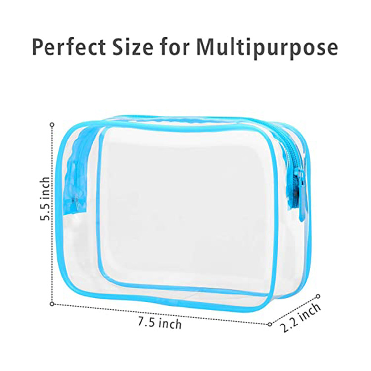 PVC Clear Travel Cosmetic Bag for Women and Men 2