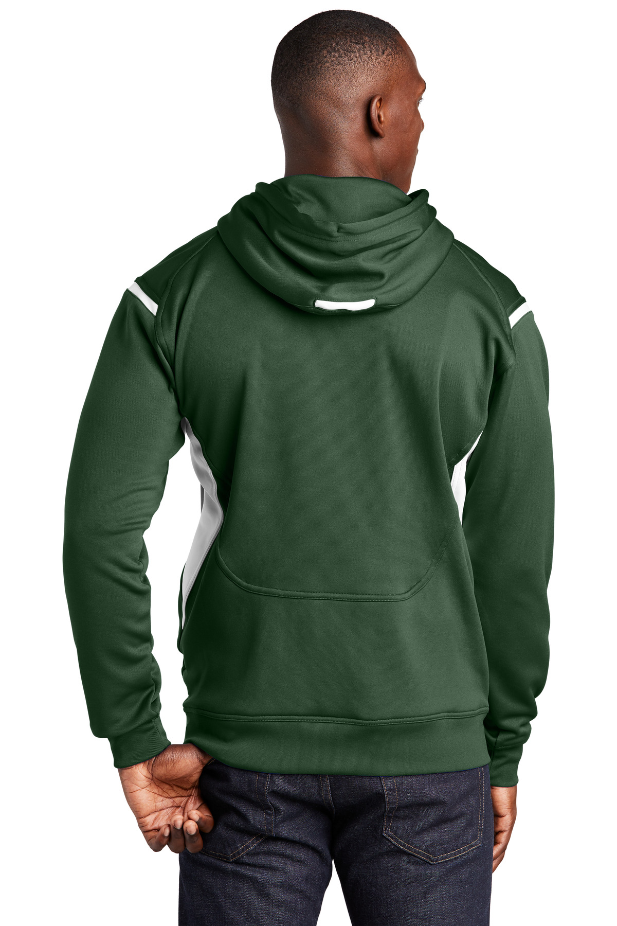 Sport-Tek Tech Fleece Colorblock Hooded Sweatshirt. F246 31