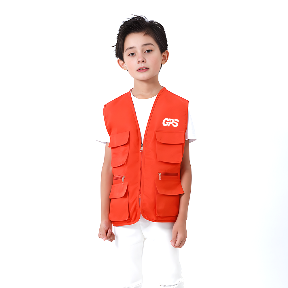 Multifunctional outdoor activity vest for primary school children 8