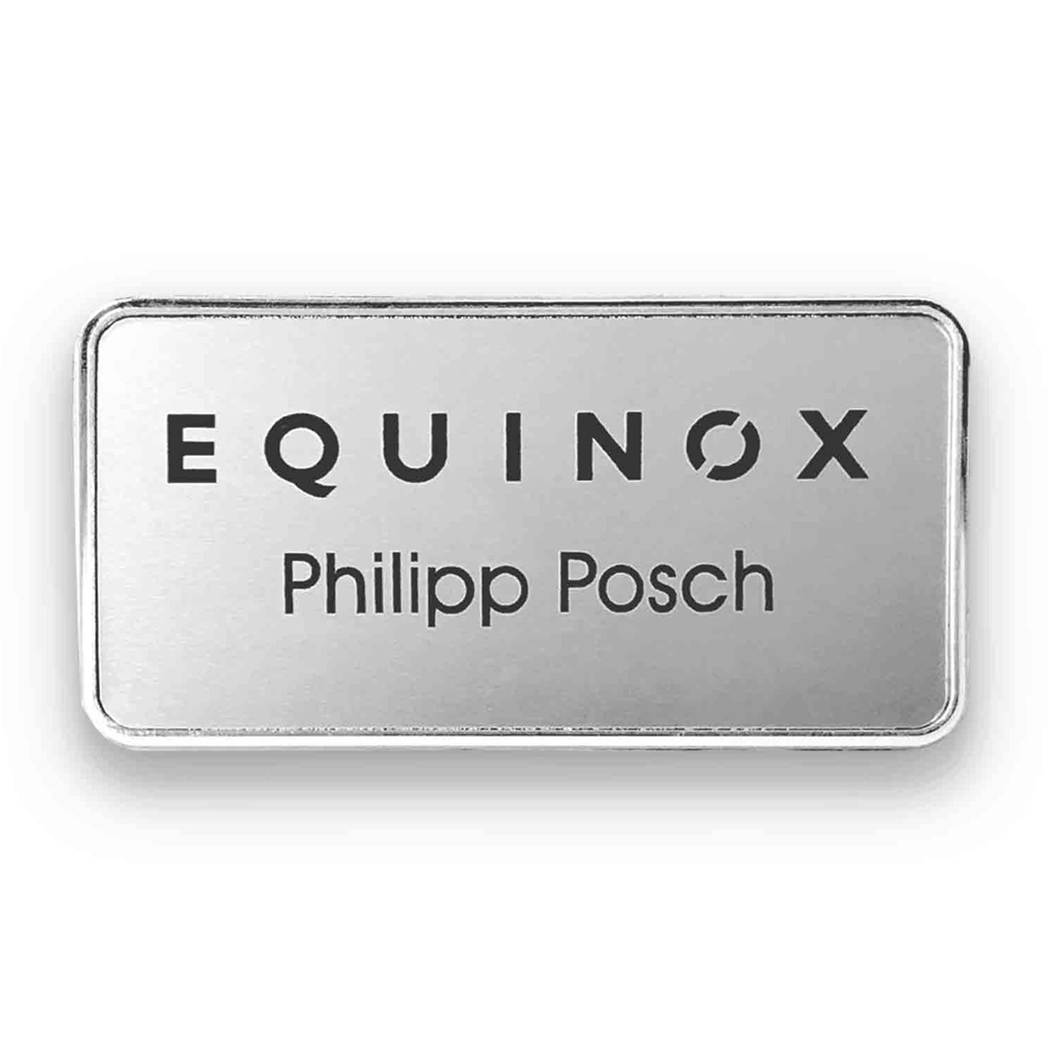 Framed Metal Name Badges 1 3/8" x 2 3/4" 4
