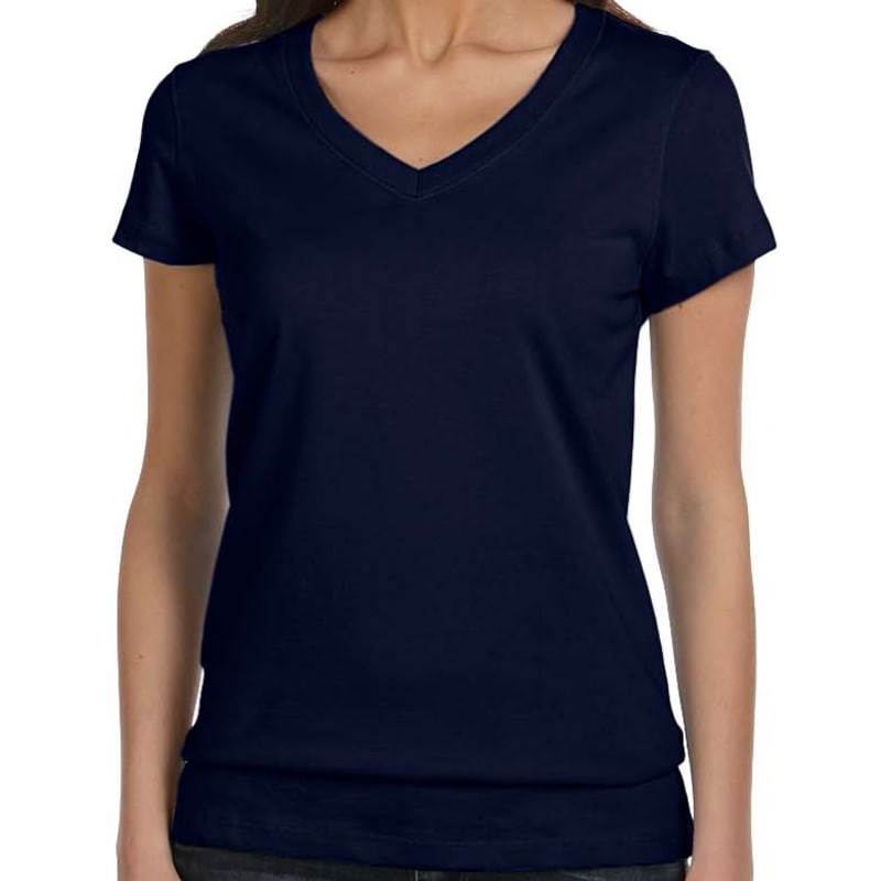 Bella Ladies Jersey Short-Sleeve V-Neck T-Shirt 2