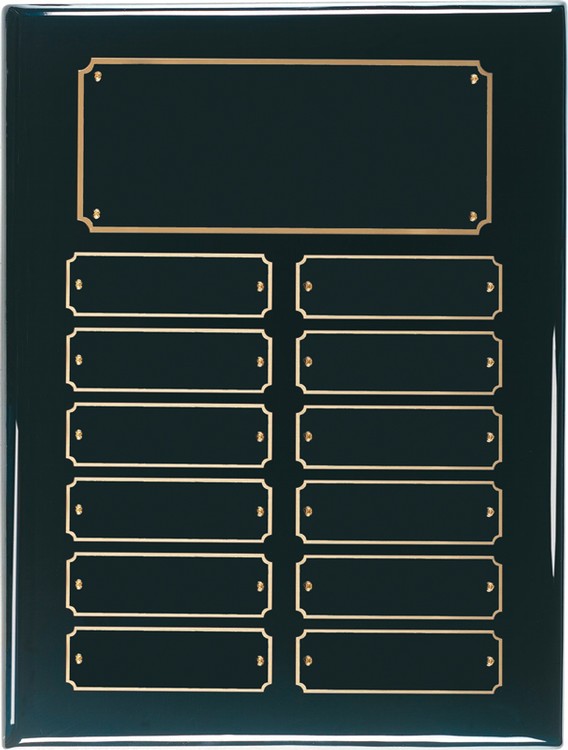 12 Plate Black Piano Finish Perpetual Plaques 2