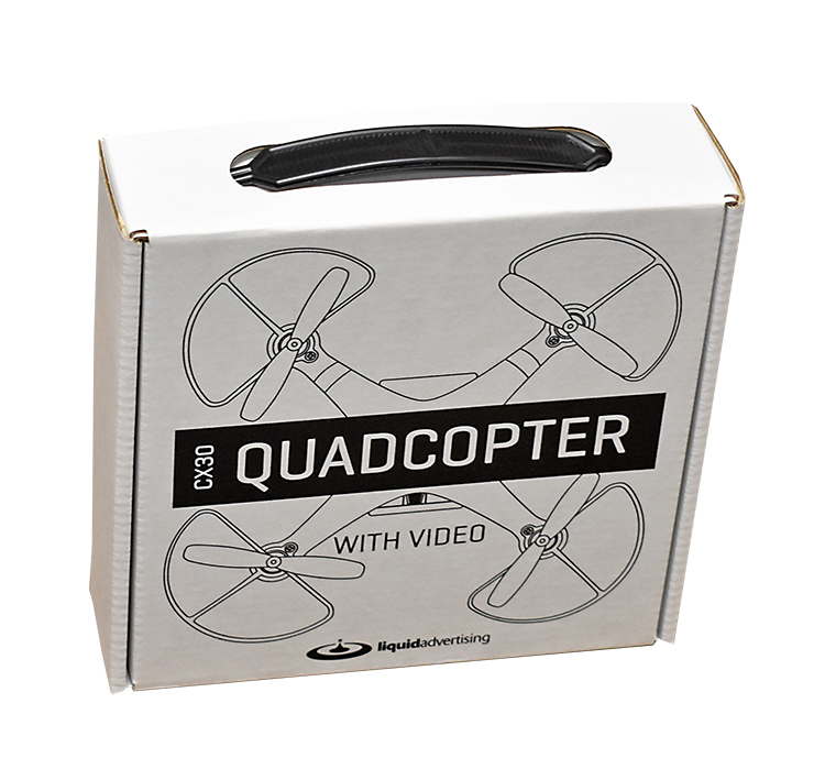 6 1/2" X 6 1/2" X 2" - E-Flute Outside Tuck Box 1