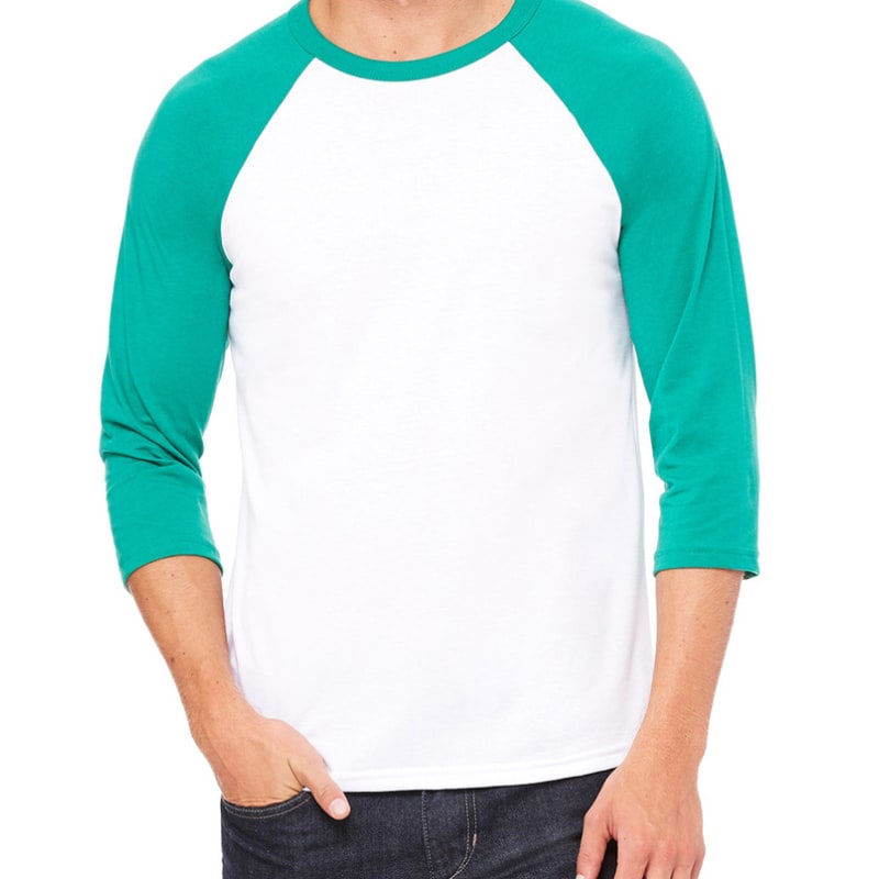 Bella Unisex 3/4-Sleeve Baseball T-Shirt 13