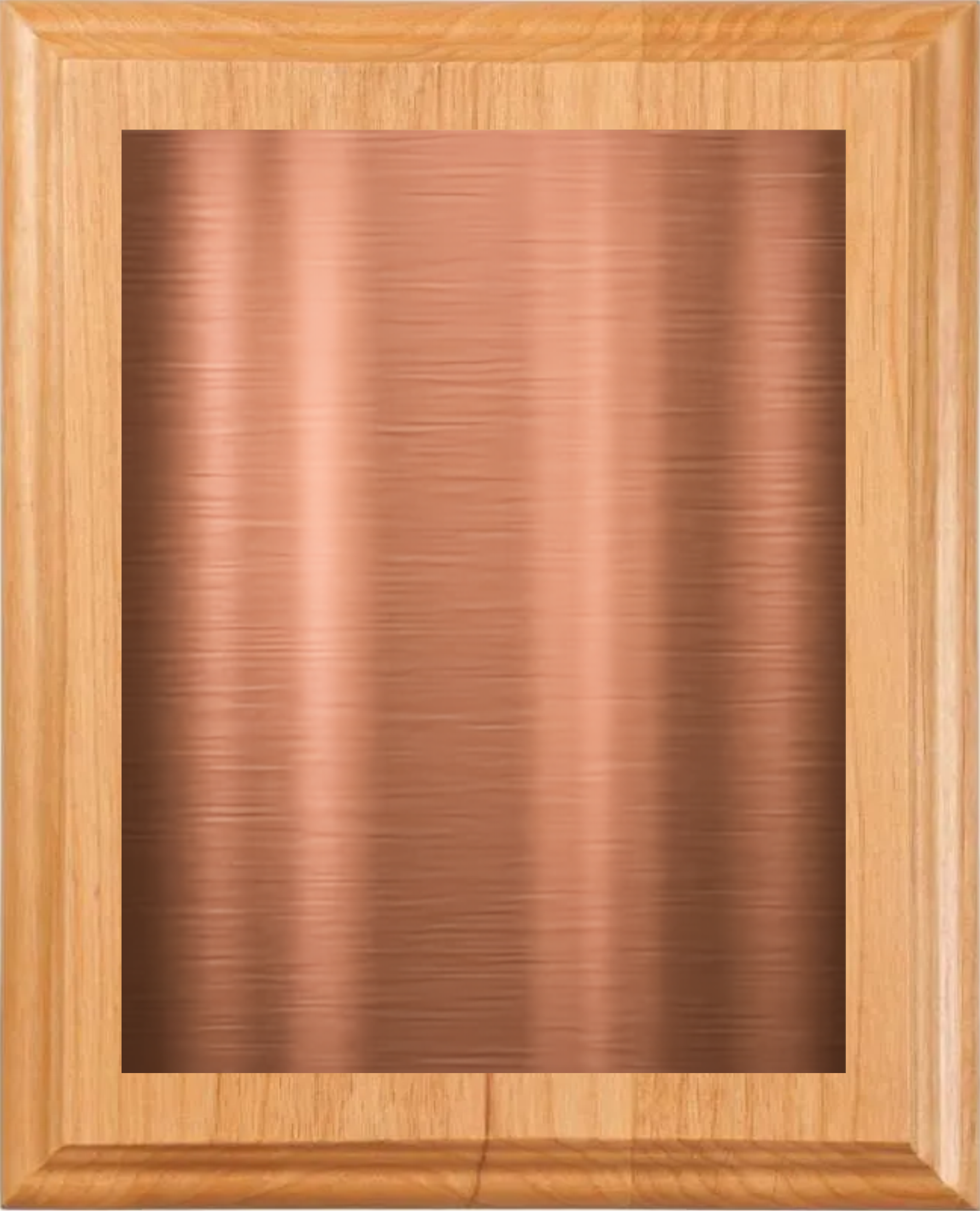 Alder Wood Plaque w/Choice of Single Plate 14
