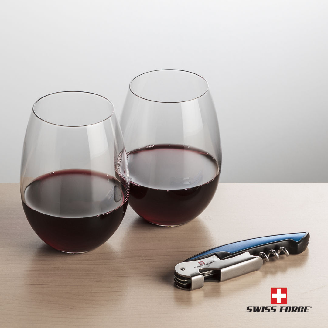 Swiss Force® Opener & Carlita Stemless Wine 19