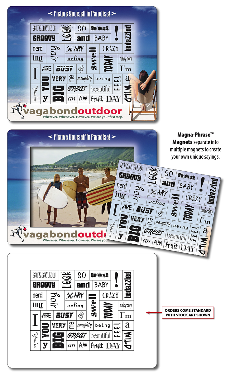 Magna-Phrase Magnet - Picture Frame (6.5x5) - 30 mil. 3