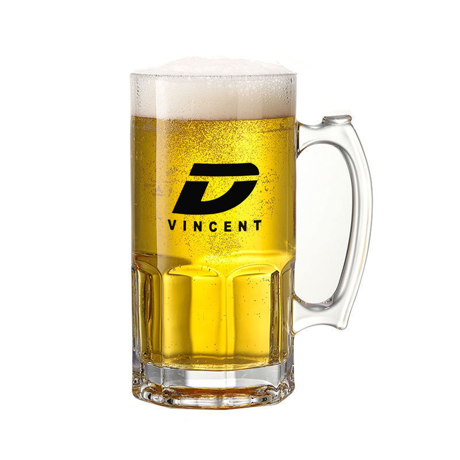 35oz Heavy Large Capacity Clear Glass Beer Mug 2