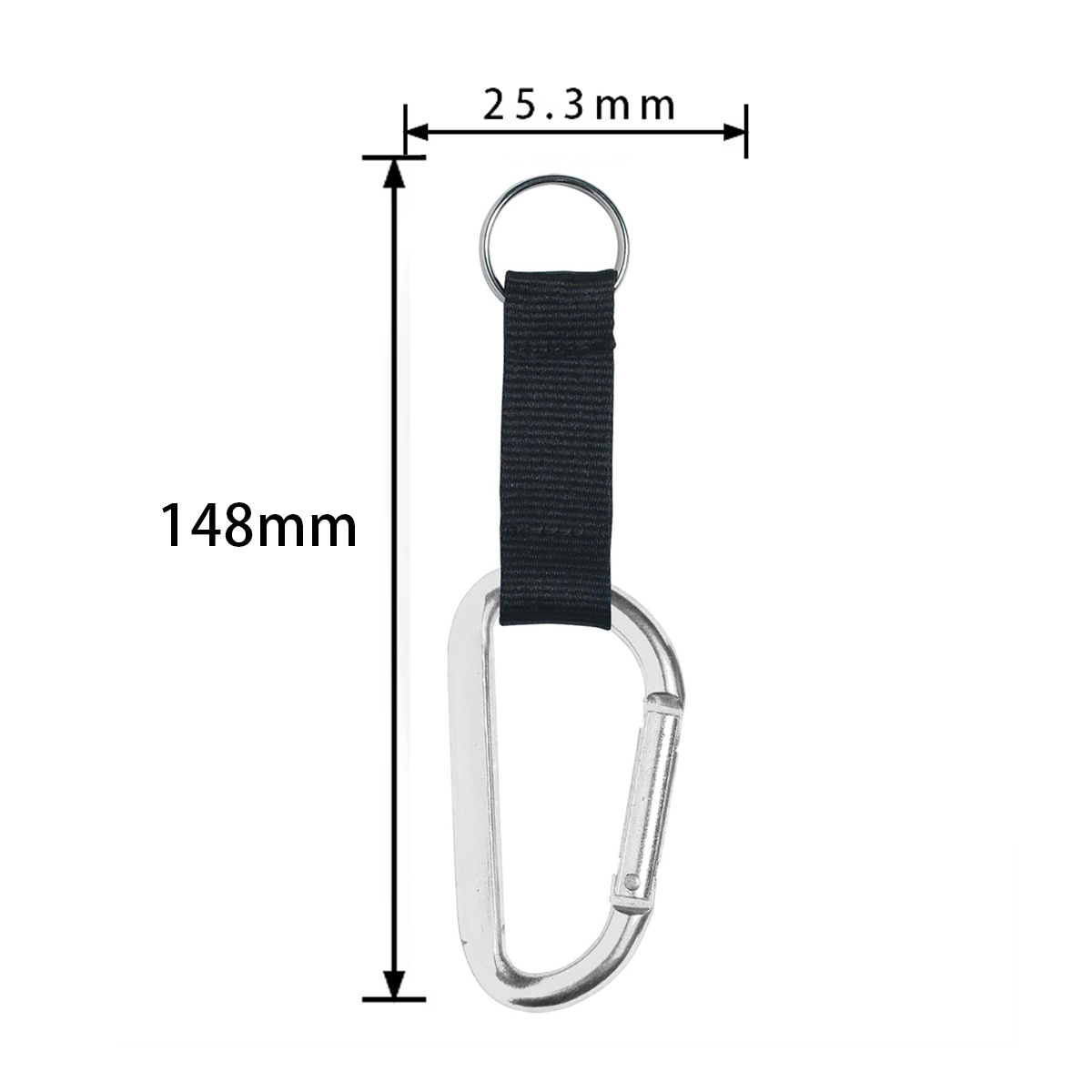 Carabiner Keychain with Strap 4