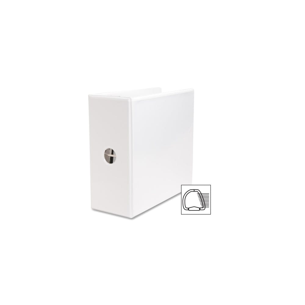 5" 3-Ring Binders - White D Rings View Covers 1