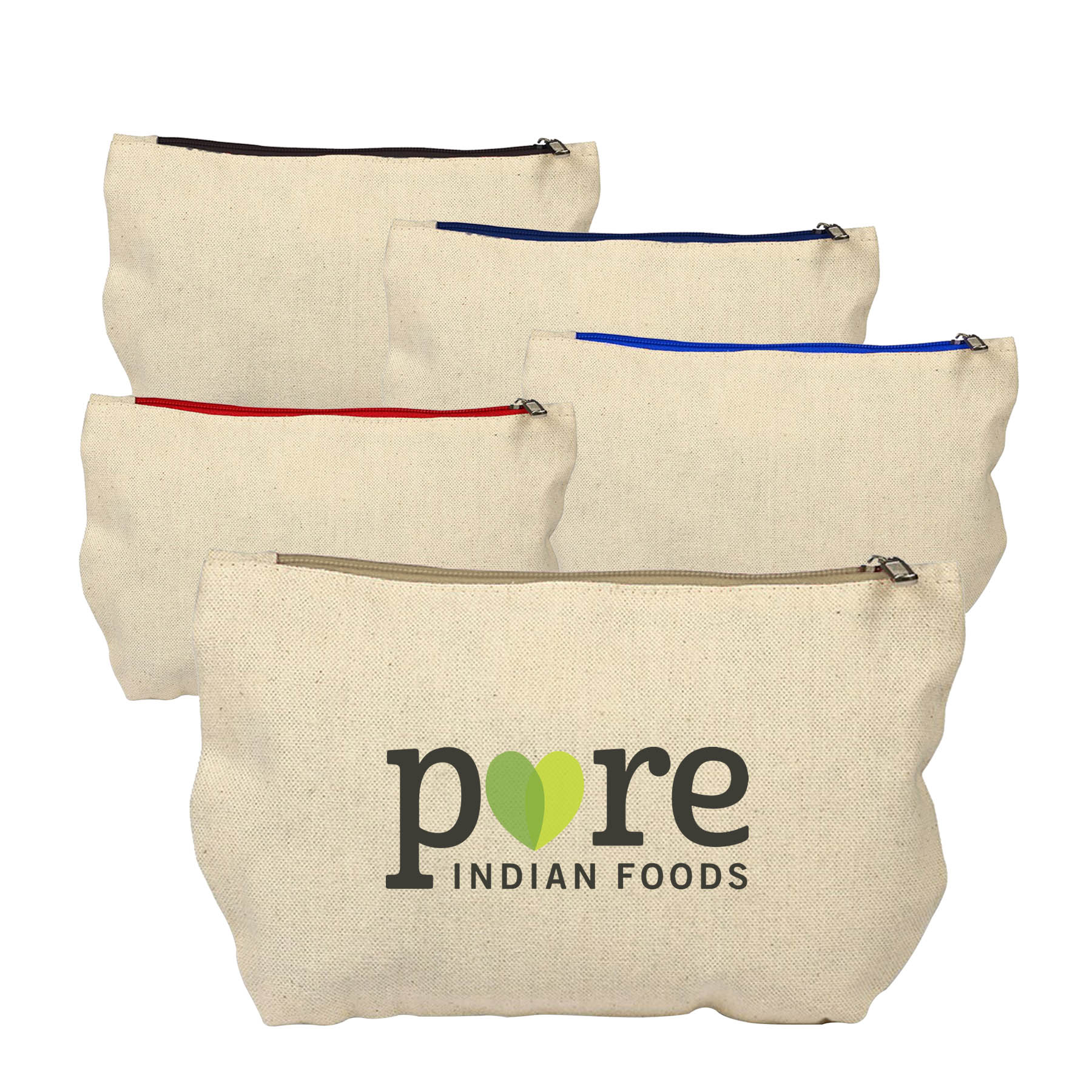 12 oz. 100% Cotton Canvas Travel Kit bag/Makeup 4