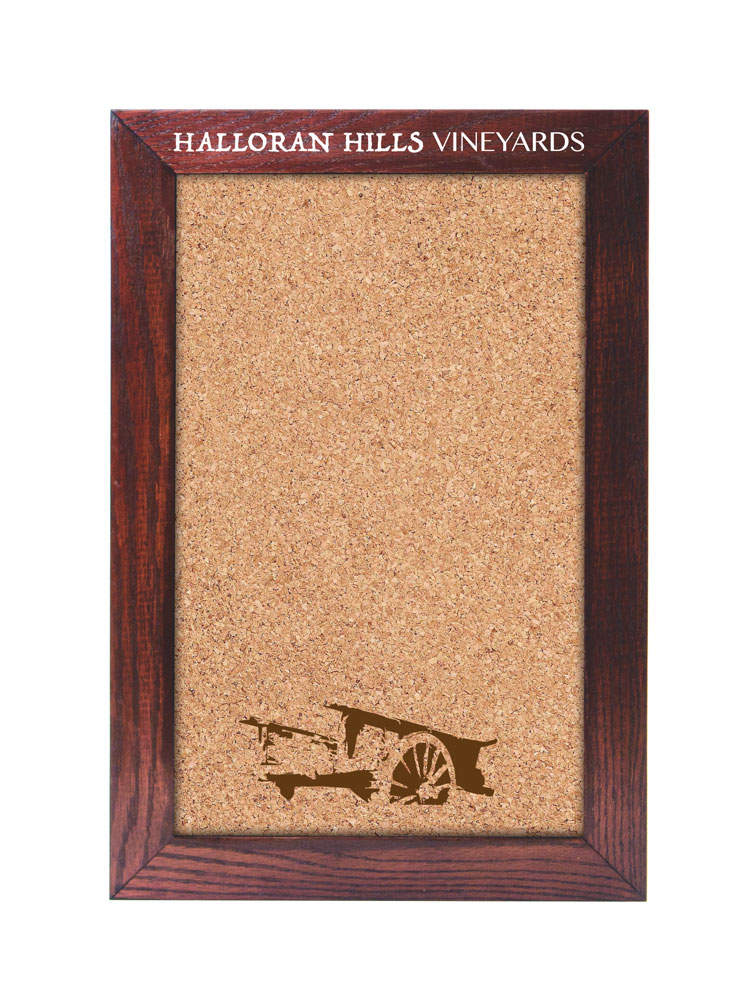 Wall Oak Frame Cork Board 12"w x 18"h"