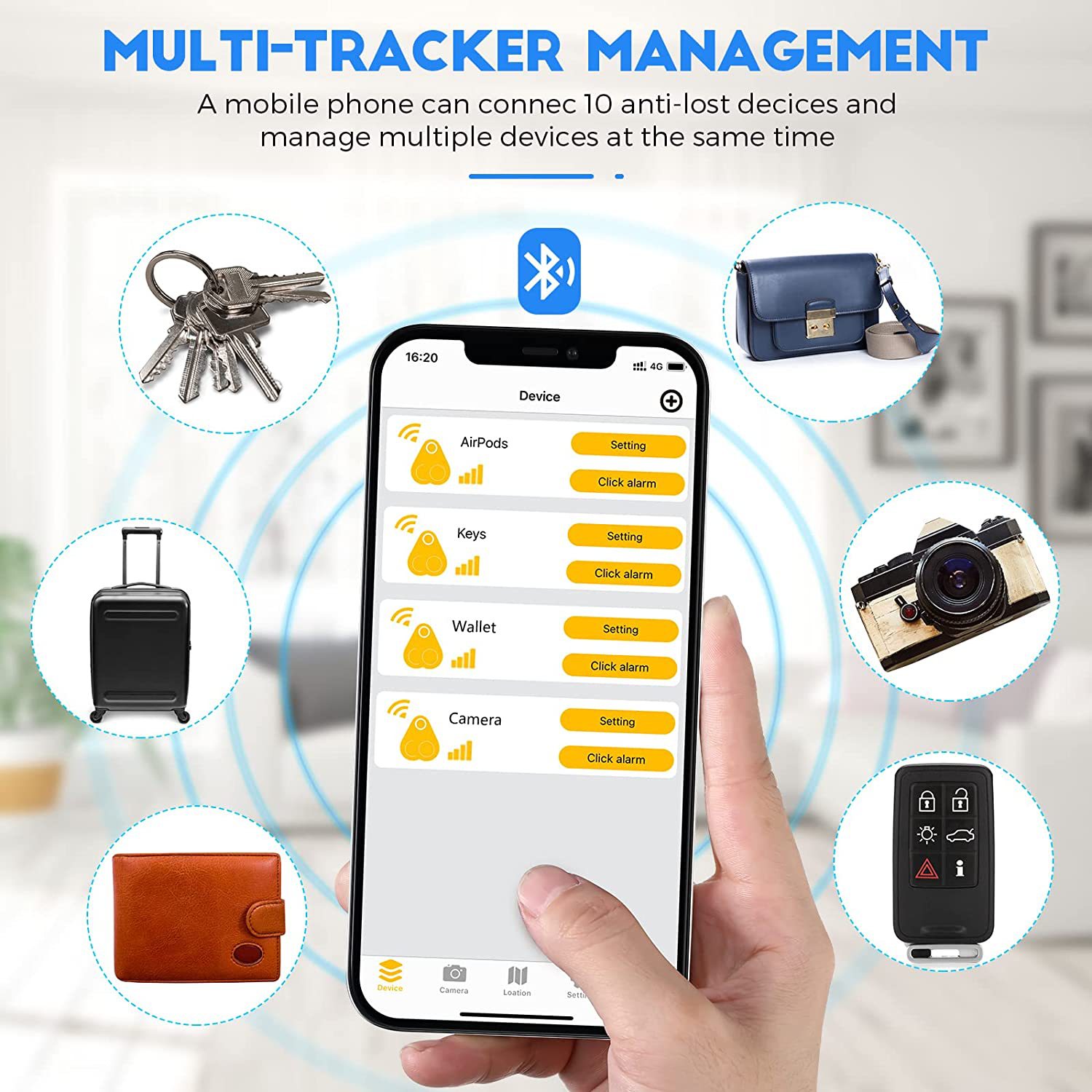 Bluetooth Key Finder Locator 3