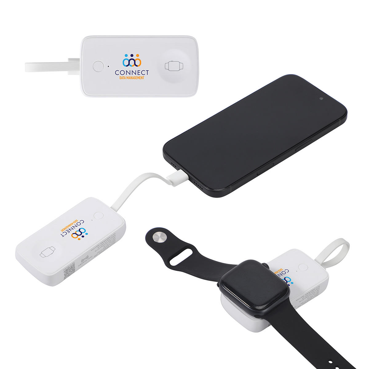 Baron 2000mAh Power Bank with Watch Charger & Built-In Cable 19