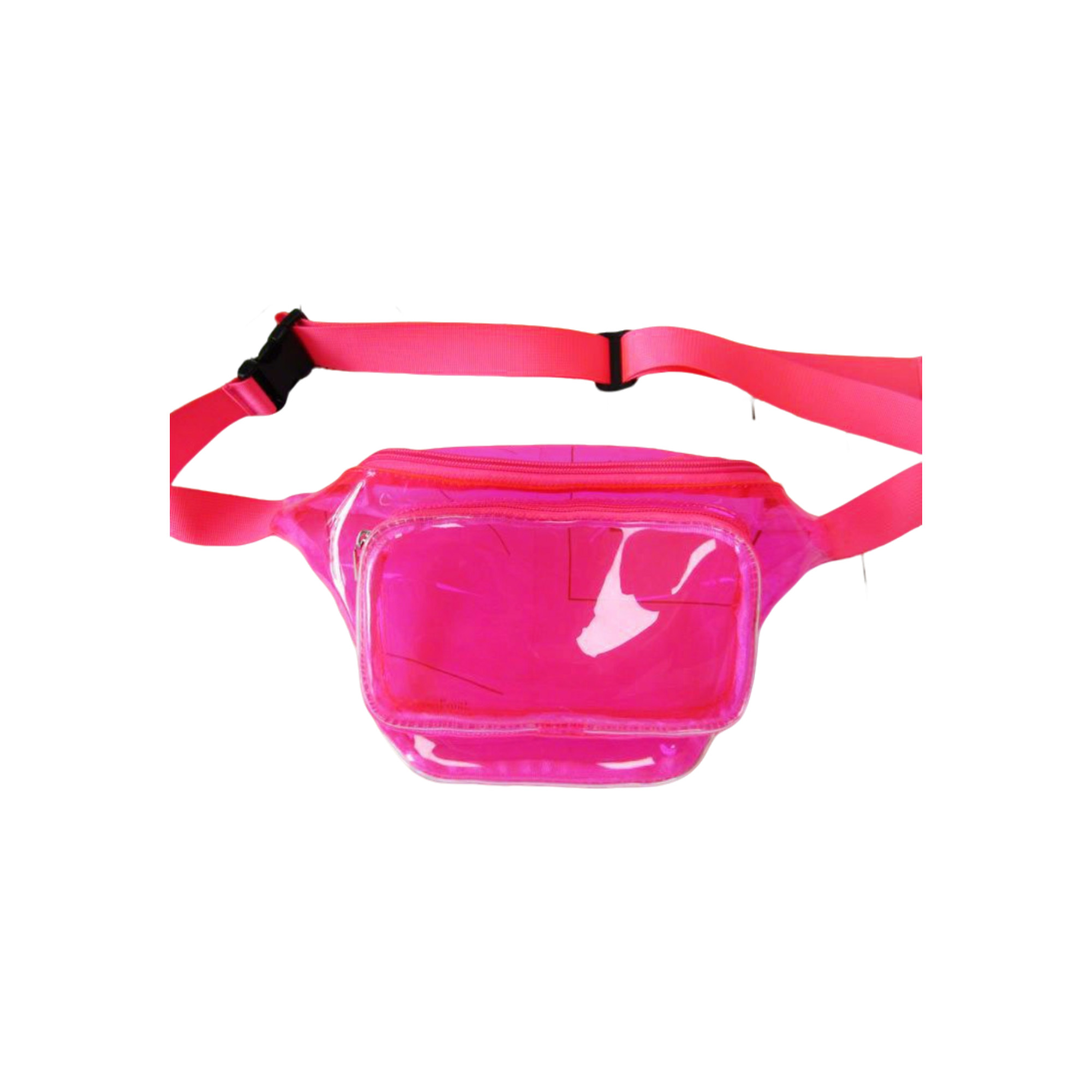 Transparent Pvc Waist Bag With Dual Pocket Strap 3