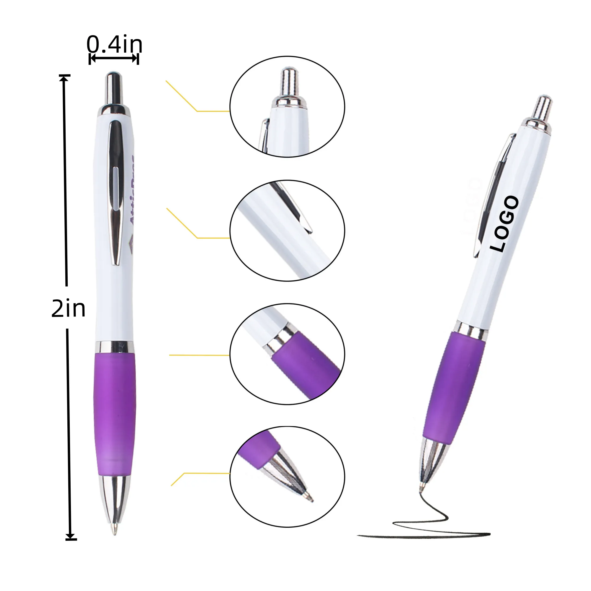 Corporate Promotion Gourd-Shaped Push Ballpoint Pen 1