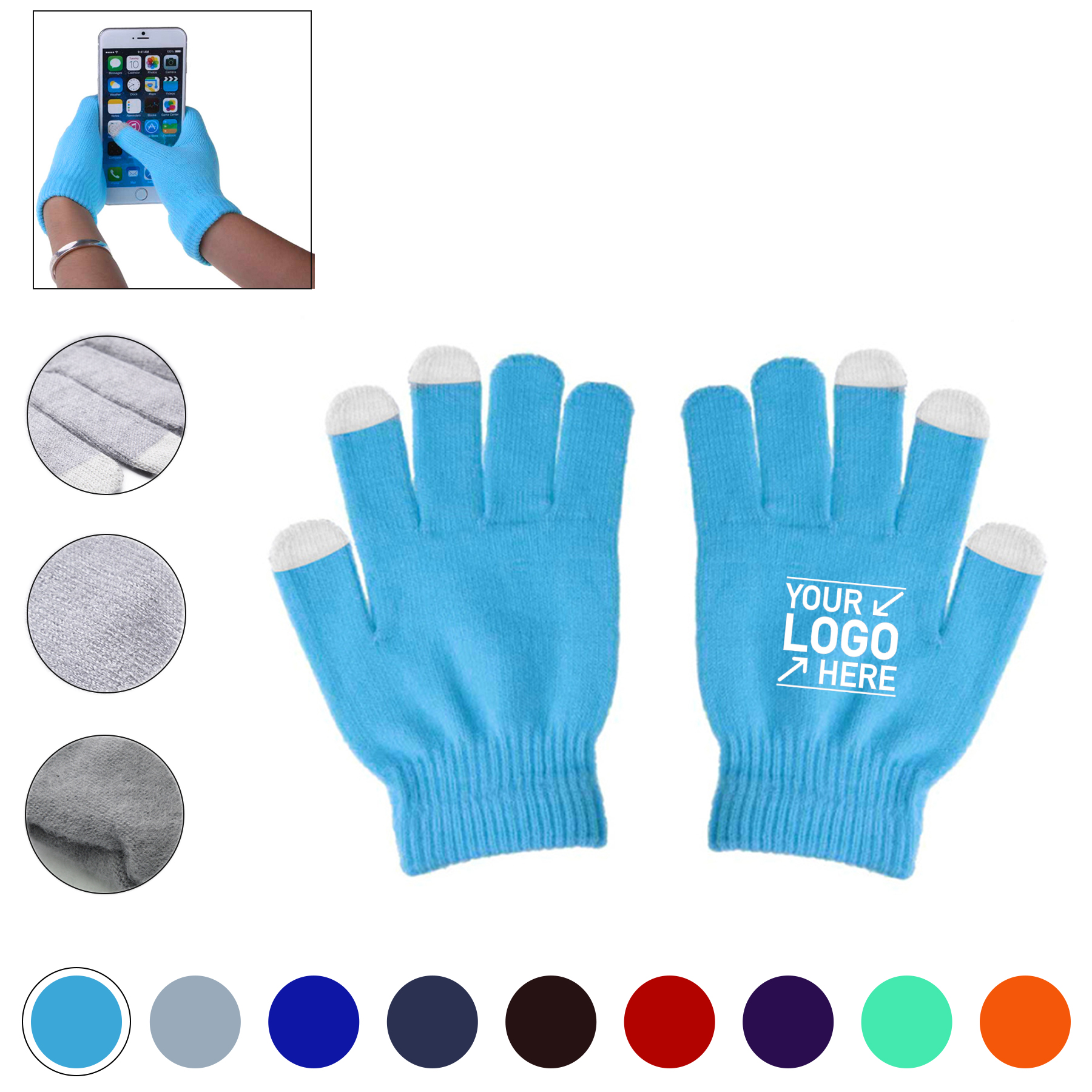 Unisex Knitted Screen Touch Gloves 4
