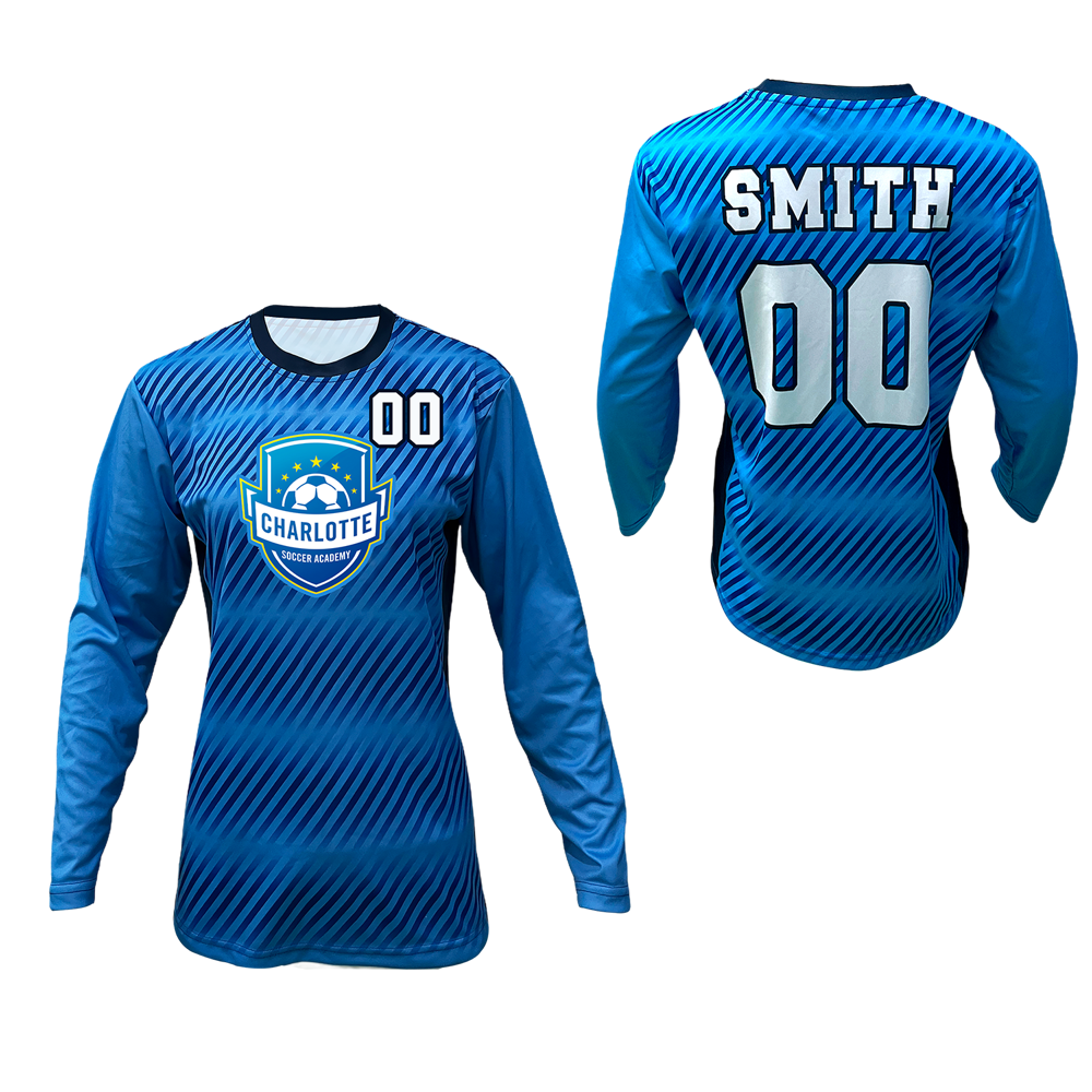 Women's Soccer Crew LS Pinhole Mesh Jersey 1