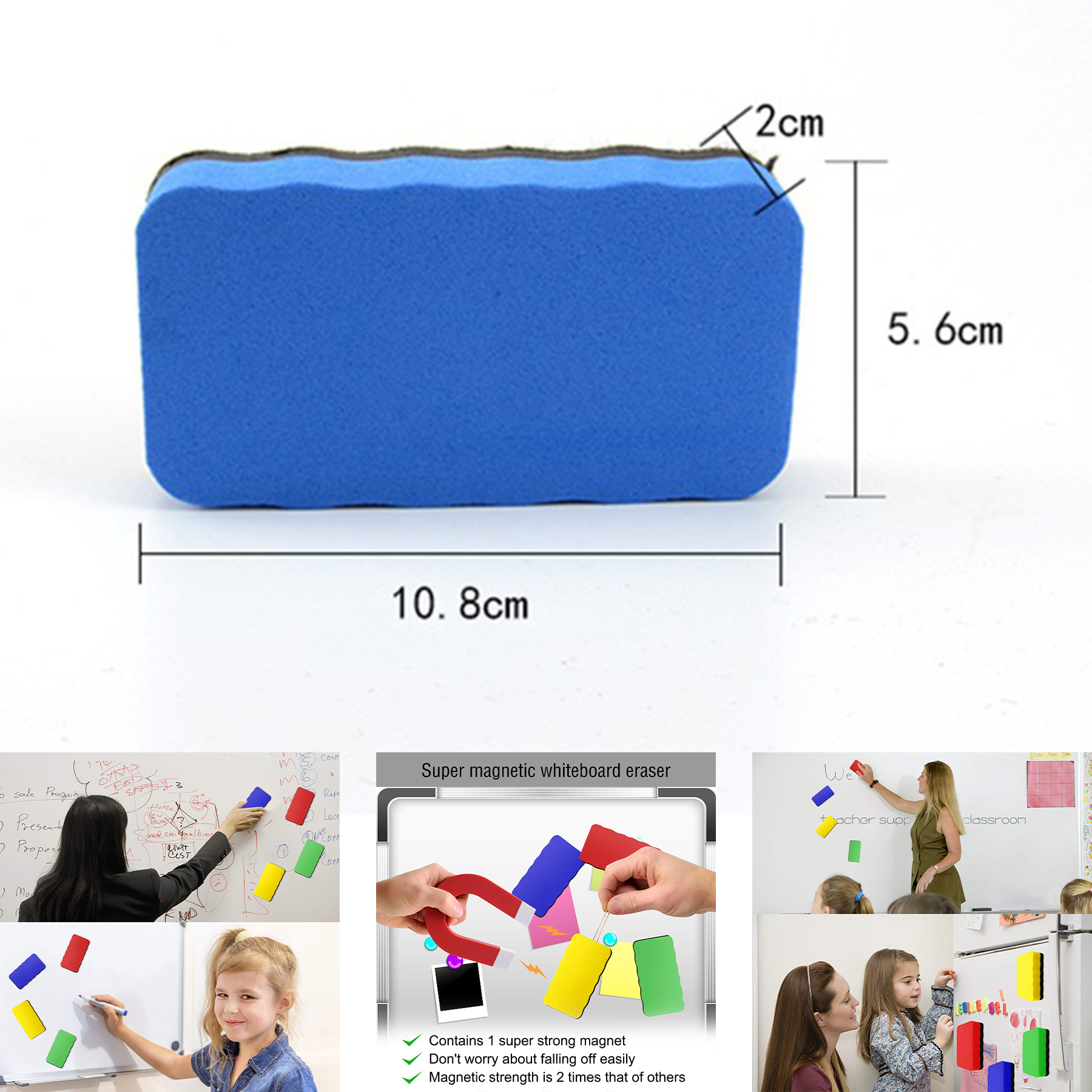 Magnetic Mini Dry Erase Eraser 2