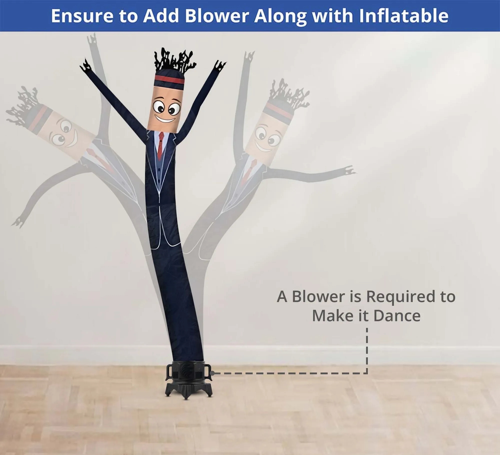 Tuxedo Inflatable Tube Man with Blower 2
