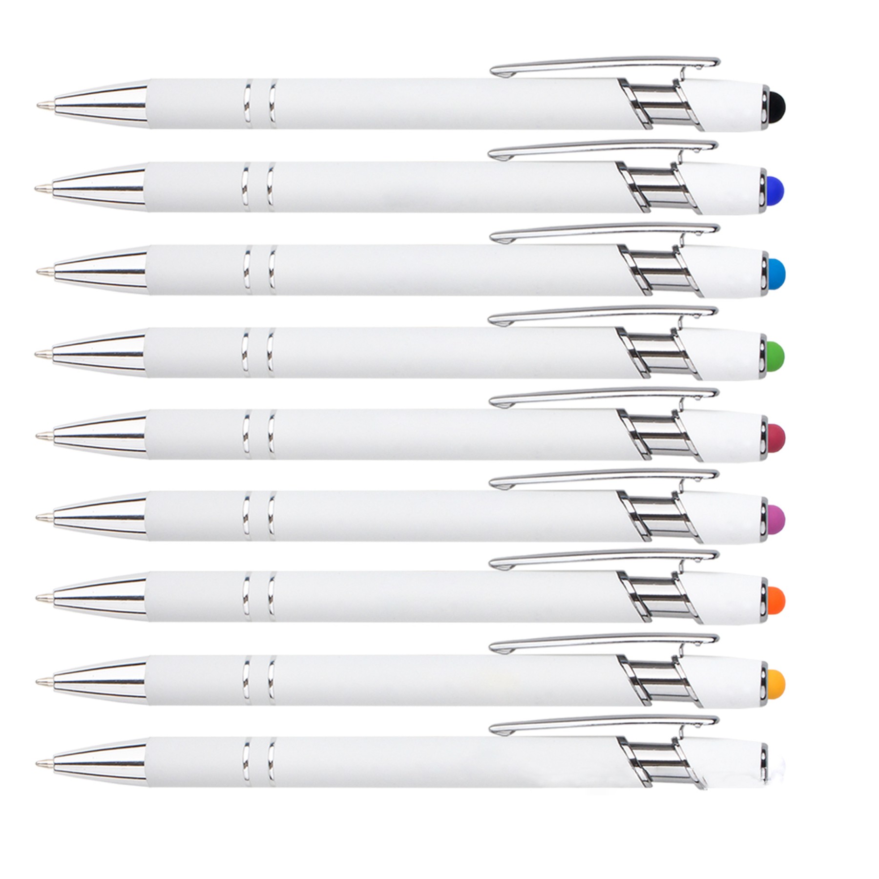 Touchable Metal Aluminum Barrel Click Action Ballpoint Pen 4