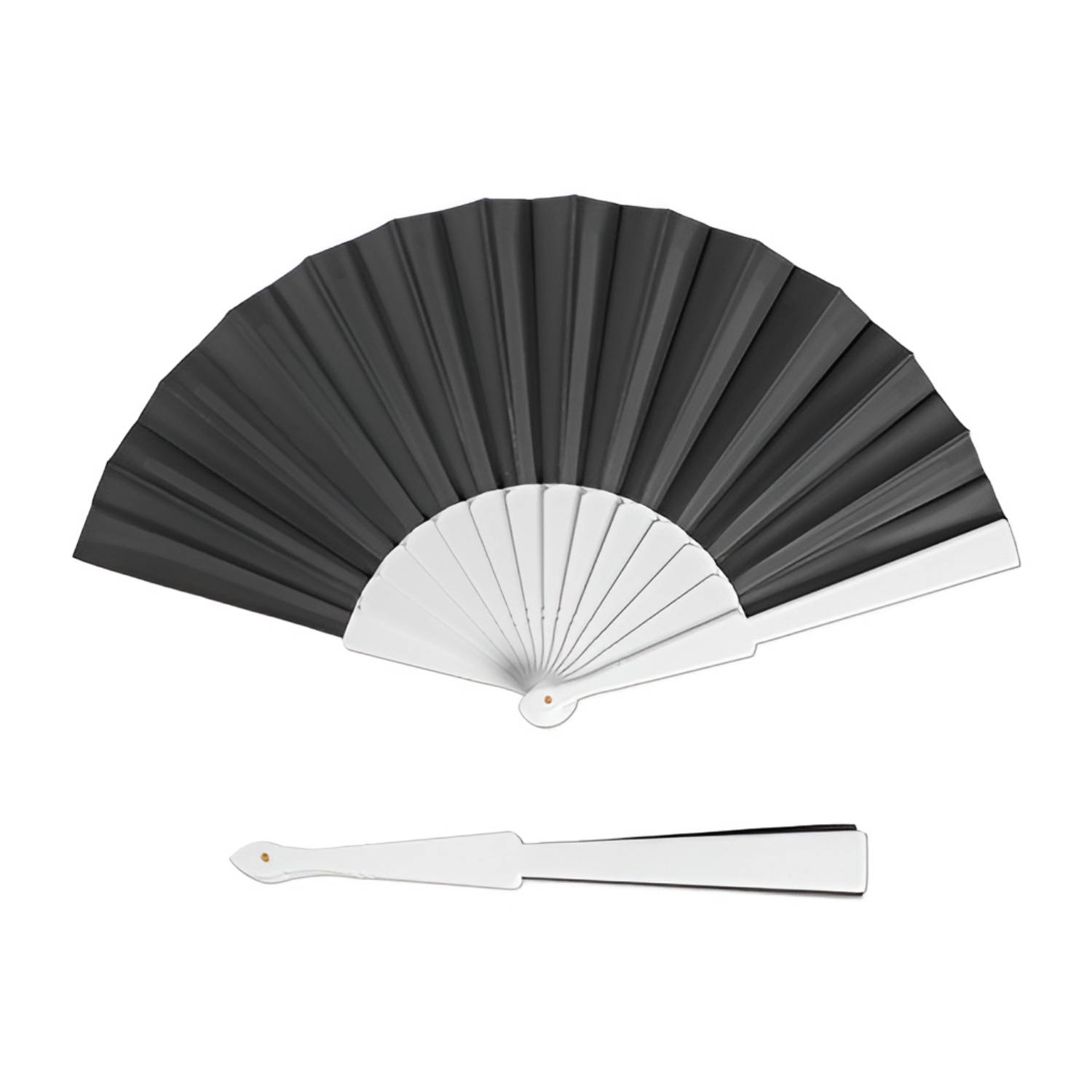Plastic Handle Folding Hand Fan 4