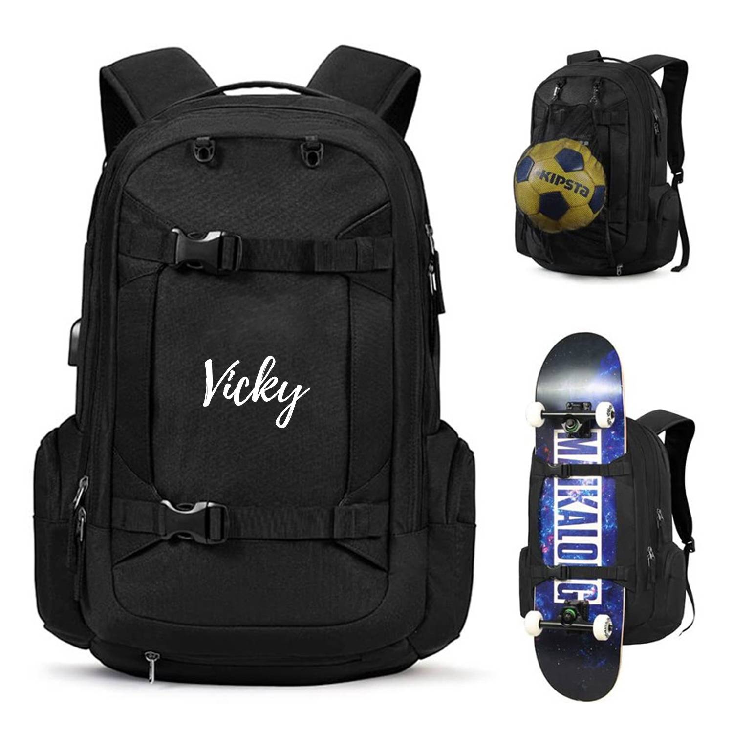 Oxford Shoulder Multifunctional Sports Backpack 7