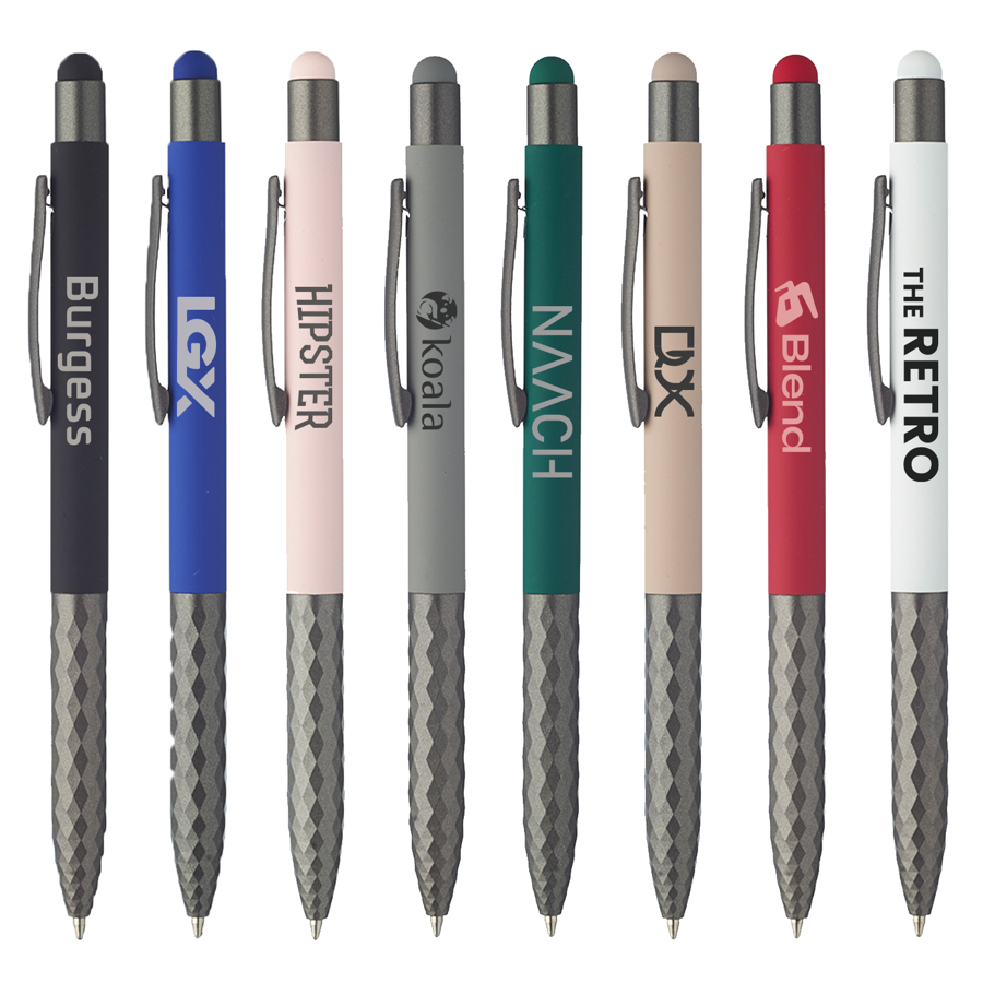 Geometric Aluminum Stylus Ballpoint Pen 1