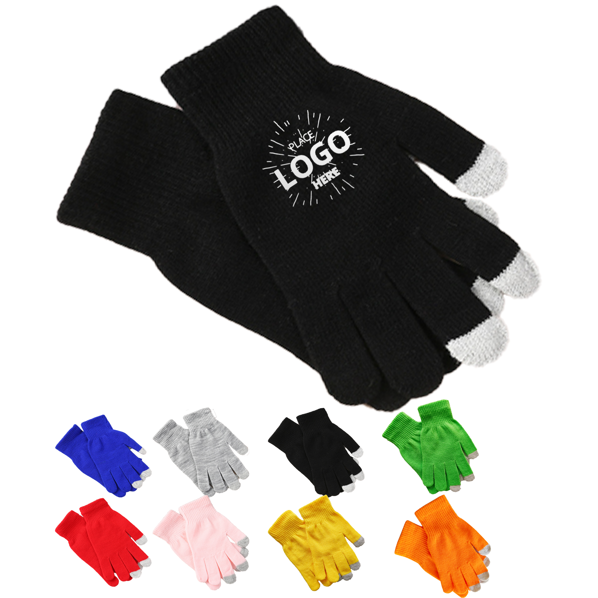 Solid Color Touchscreen Knitted Gloves 3