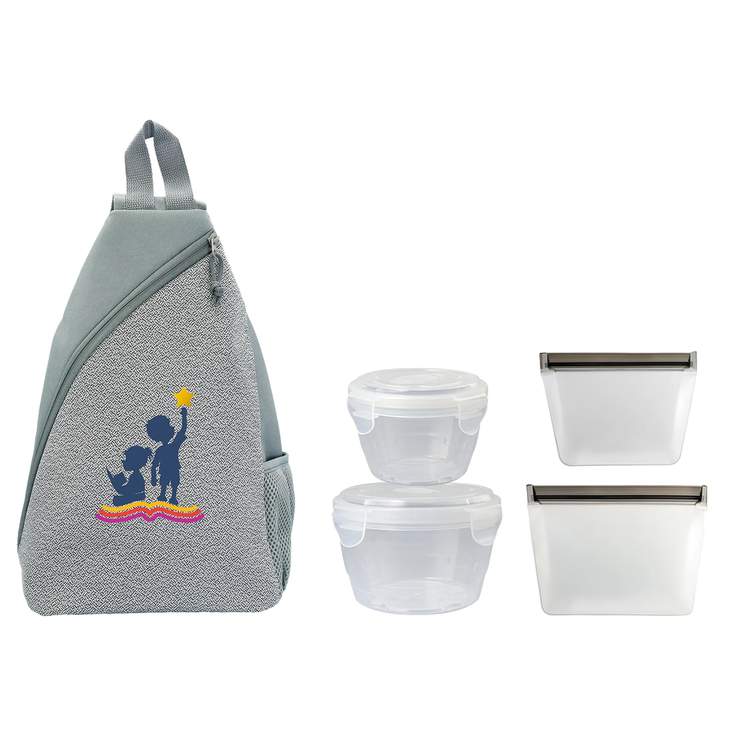 SPECK SLING NESTED BAGGED LUNCH SET 15