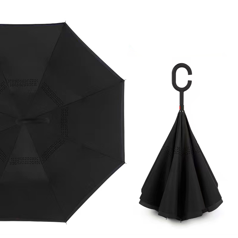 Wind-Resistant Inverted Compact Umbrella 1