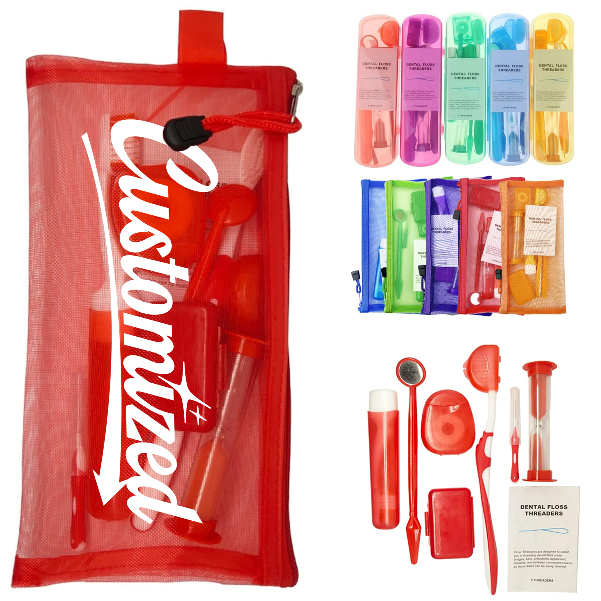 Orthodontic Oral Care Kit 8 Piece Set with Brush Floss 4